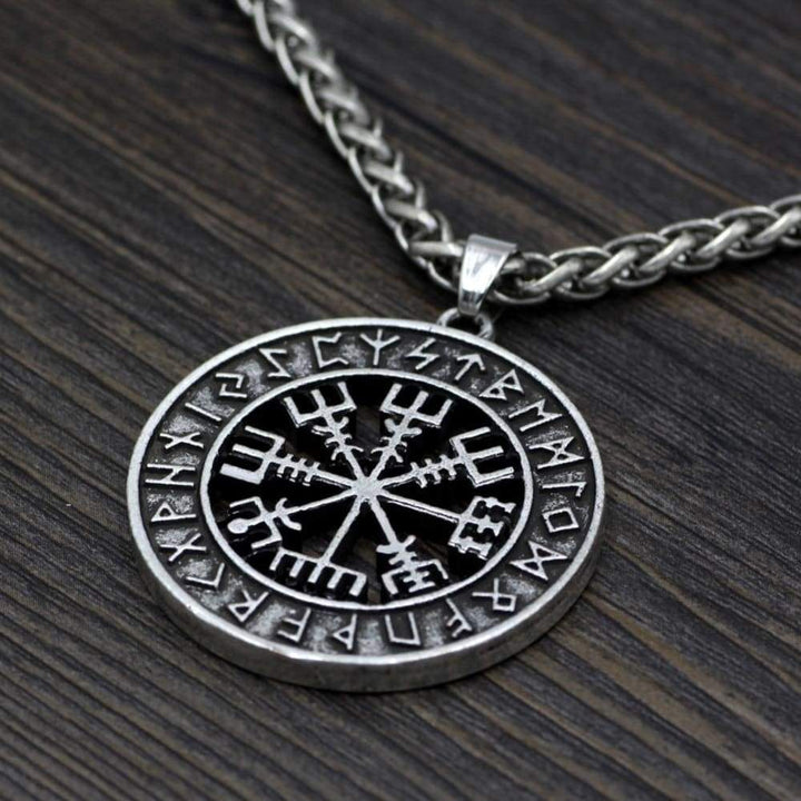 Viking Necklace - Vegvisir Runes