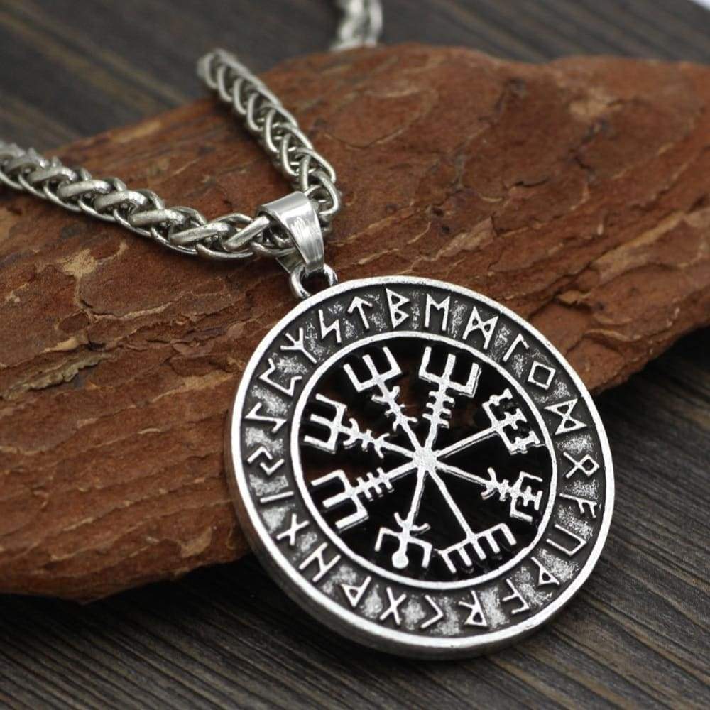 Viking Necklace - Vegvisir Runes