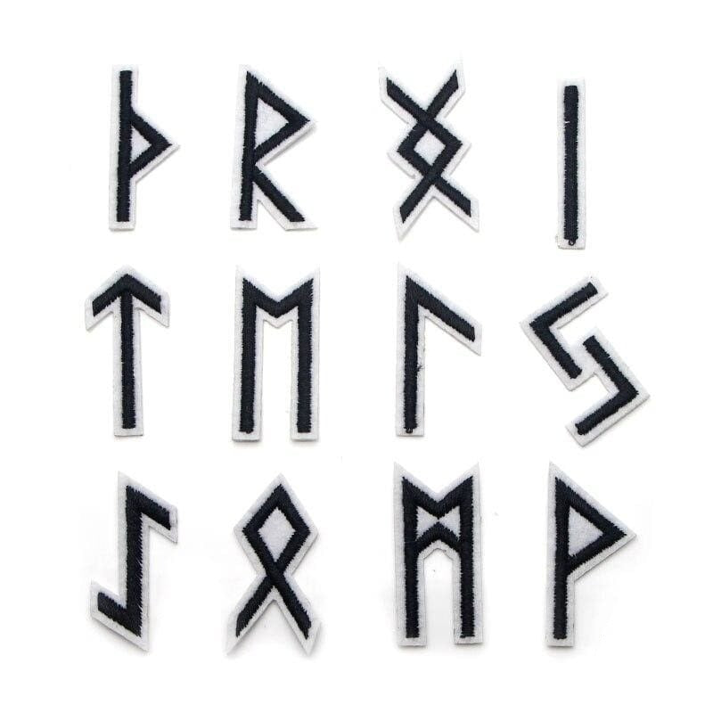 VIKING PATCH - 24 PCS RUNES FUTHARK - 100005735