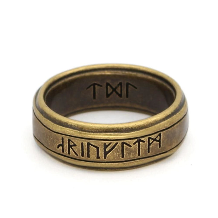 Viking Ring - Golden Runes