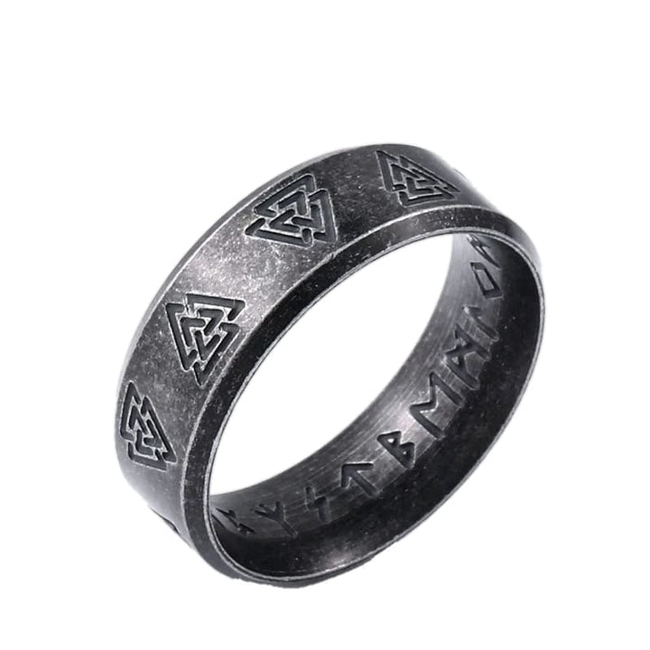 Viking Ring - Runic Valknut