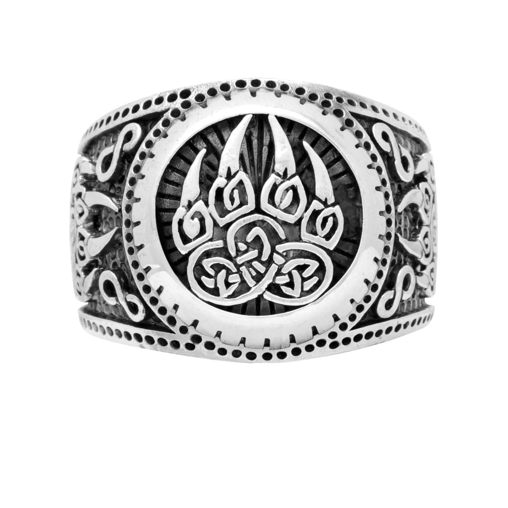 Viking Ring - Silver Bear Paw