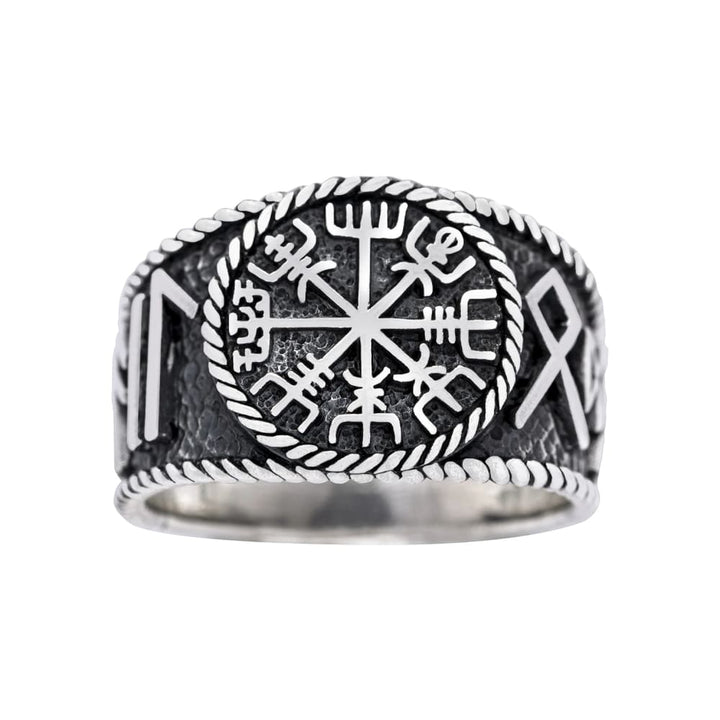 Viking Ring - Silver Hail Odin Vegvisir