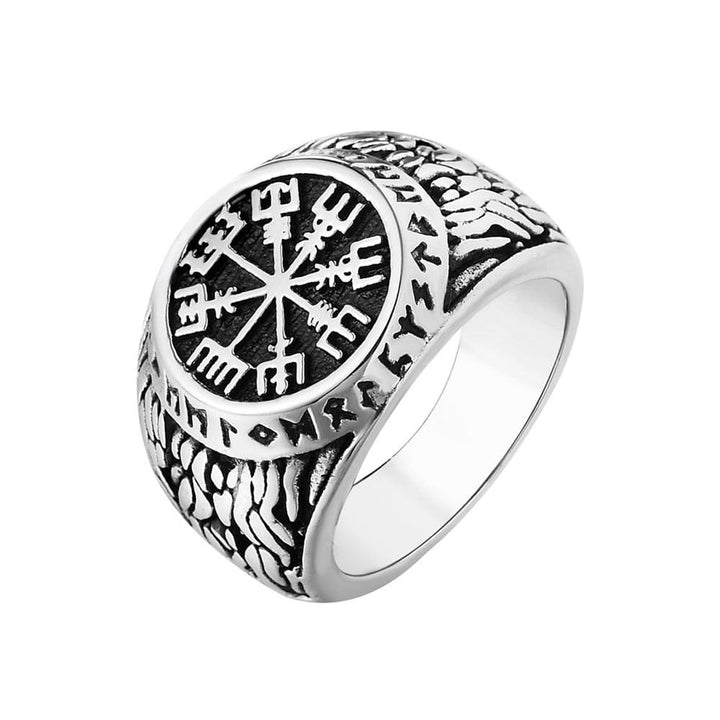 Viking Ring - Vegvisir Runes