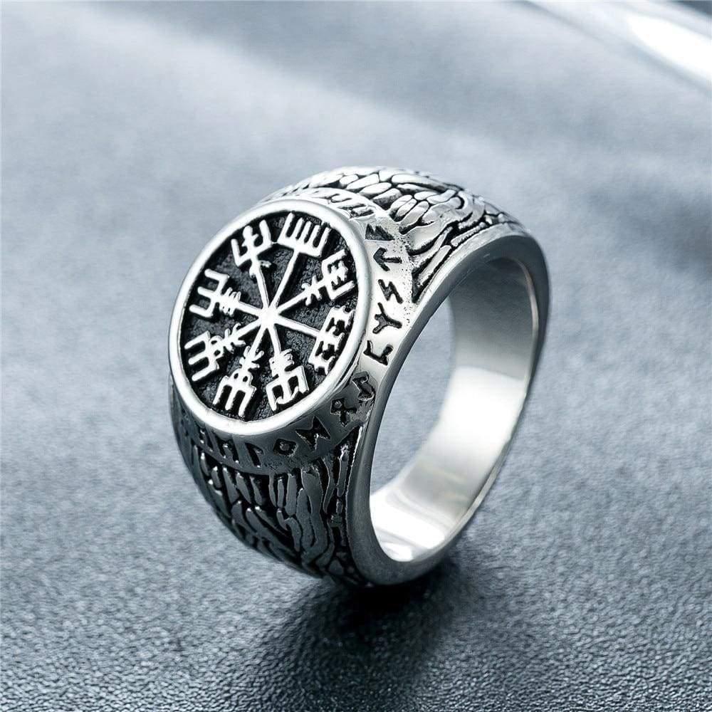 Viking Ring - Vegvisir Runes