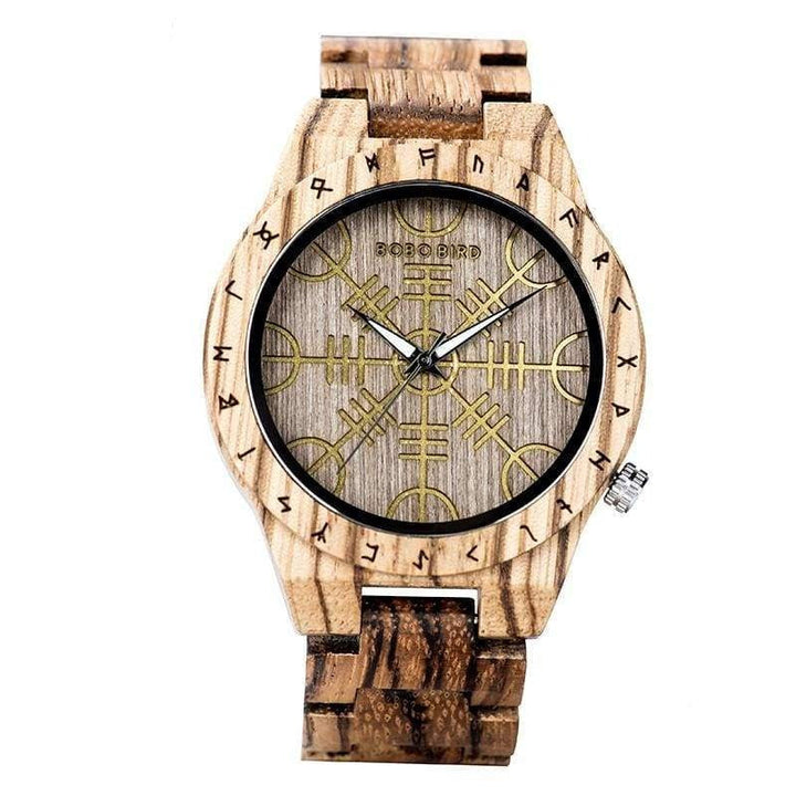 VIKING WATCH - AEGISHJALMUR (WOOD) - 200034143