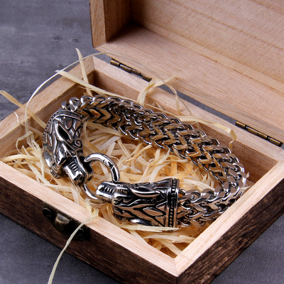 Viking Bracelet - Fenrir Norse Wolf