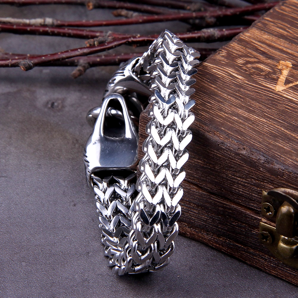 Viking Bracelet - Geri And Freki Wolves