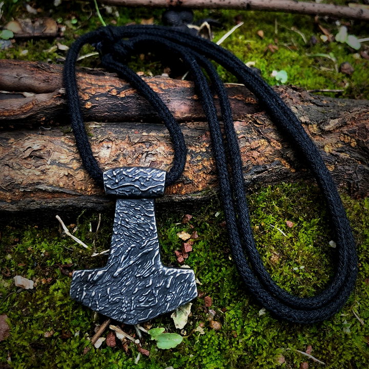 Thors Hammer Necklace - Hand forged