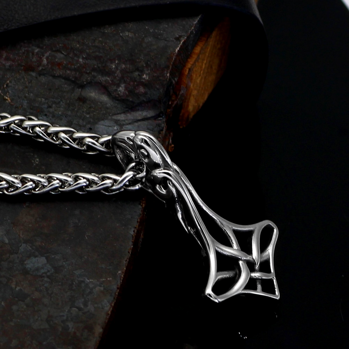 Thors Hammer Necklace - Celtic Mjolnir