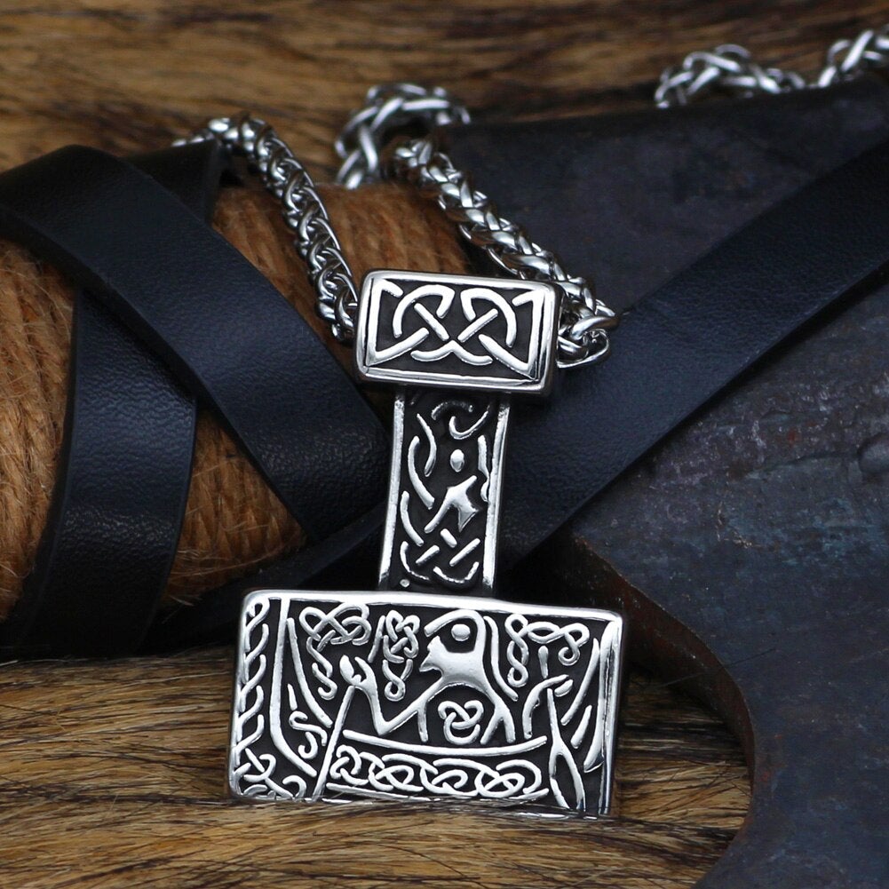 Thors Hammer Necklace - Boat knot