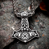 Thors Hammer Necklace - Asgard's Wolves