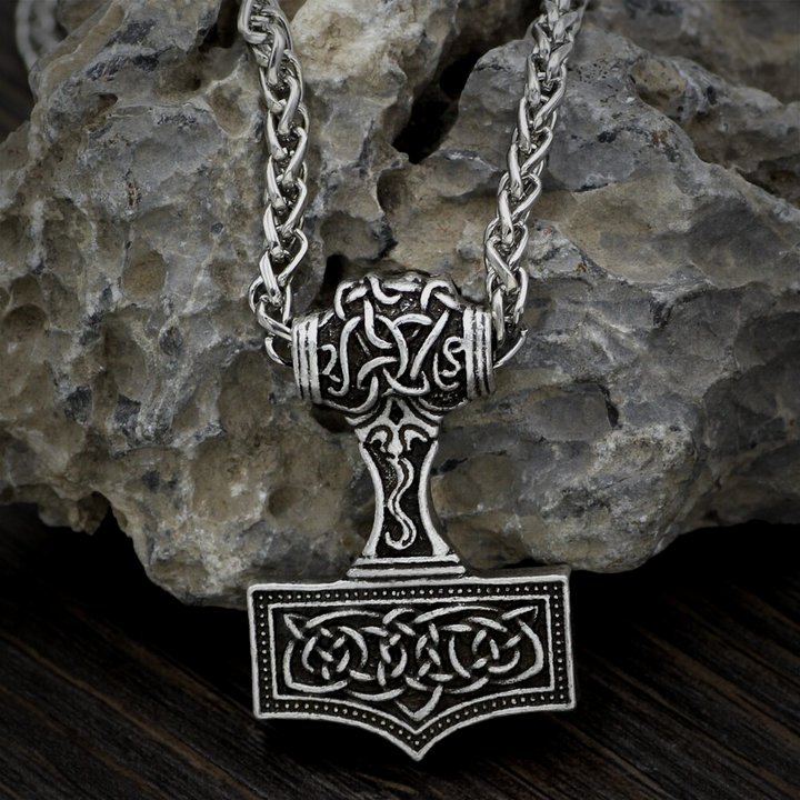 Thors Hammer Necklace - Knotted Norse