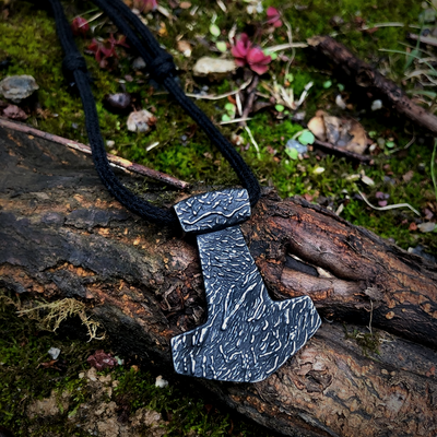 Thors Hammer Necklace - Hand forged