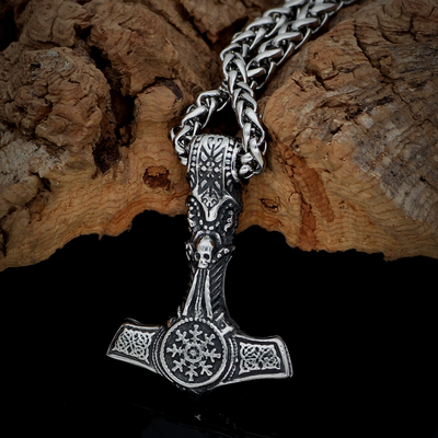 Thors Hammer Necklace - Helmet of terror