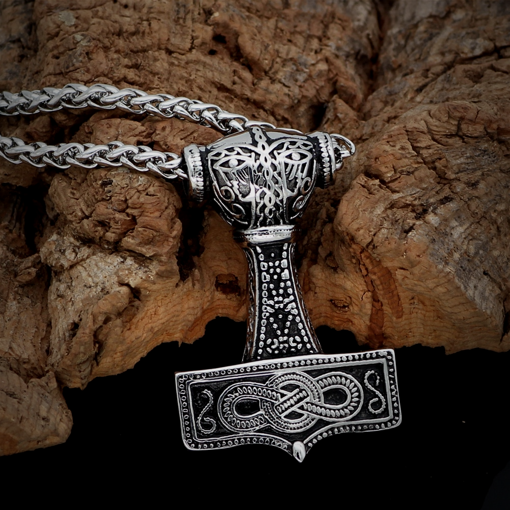 Thors Hammer Necklace - Mjolnir Knot