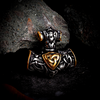 Thors Hammer Necklace - Golden Triskel