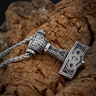 Thors Hammer Necklace - Mjolnir Knot
