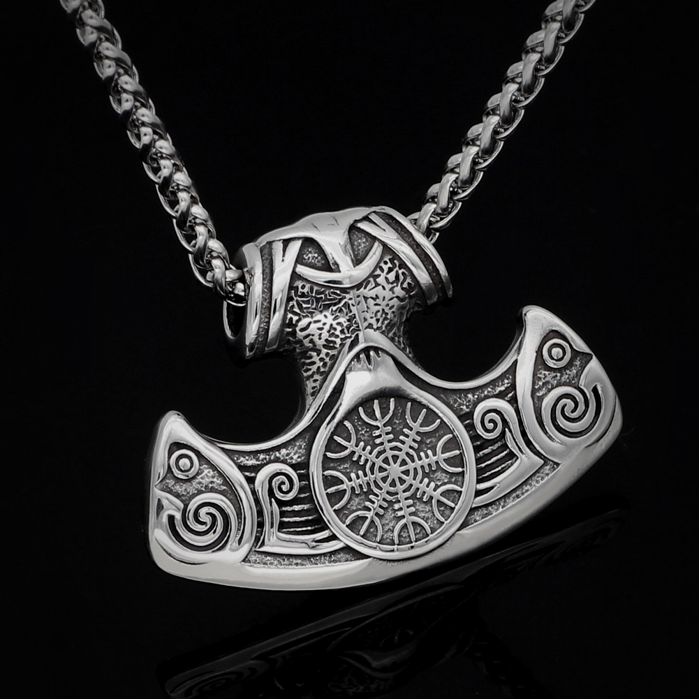 Thors Hammer Necklace - Helmet of Awe