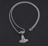 Thors Hammer Necklace - Knotted Style