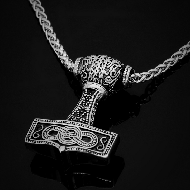 Thors Hammer Necklace - Mjolnir Knot