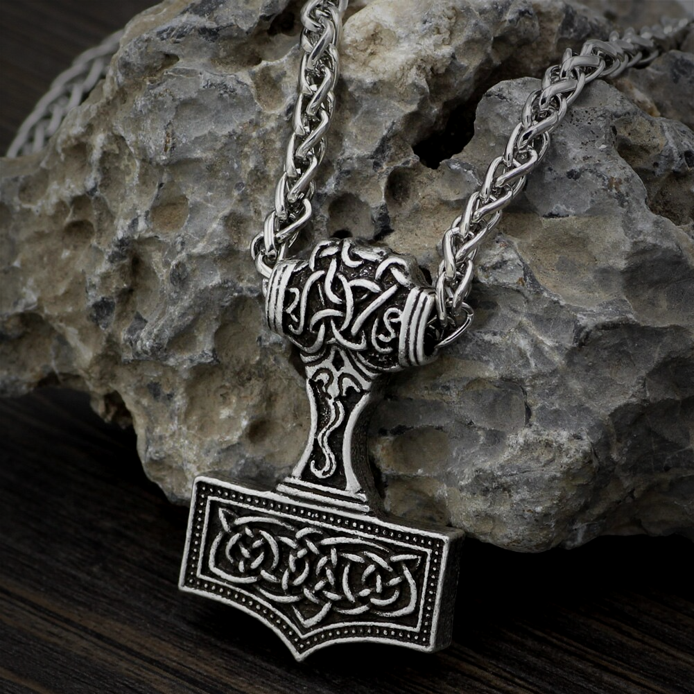 Thors Hammer Necklace - Knotted Norse