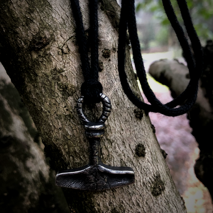 Thors Hammer Necklace - Antique Style