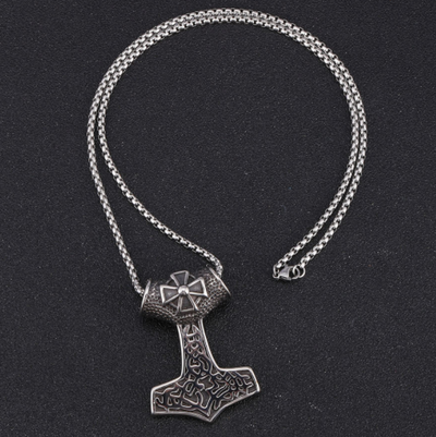 Thors Hammer Necklace - Iron cross